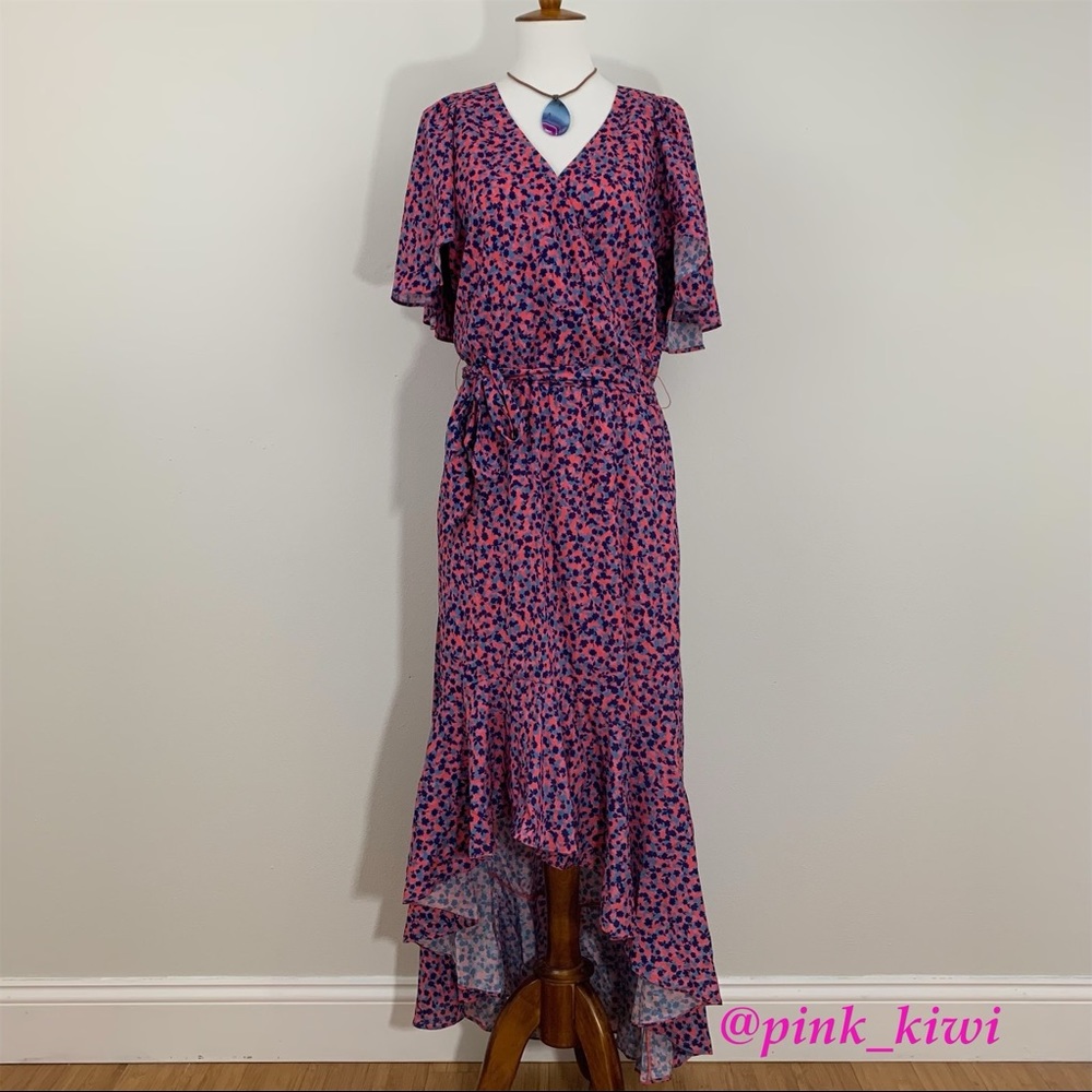 ⬇️REDUCED❗️Parker Floral Wrap Hi-Low Dress